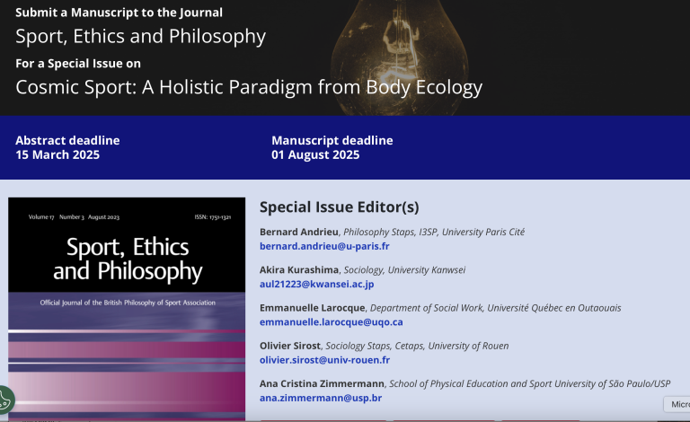 Call for Abstracts, SI Sport, Ethics and Philosophy, Deadline 15/03/2025